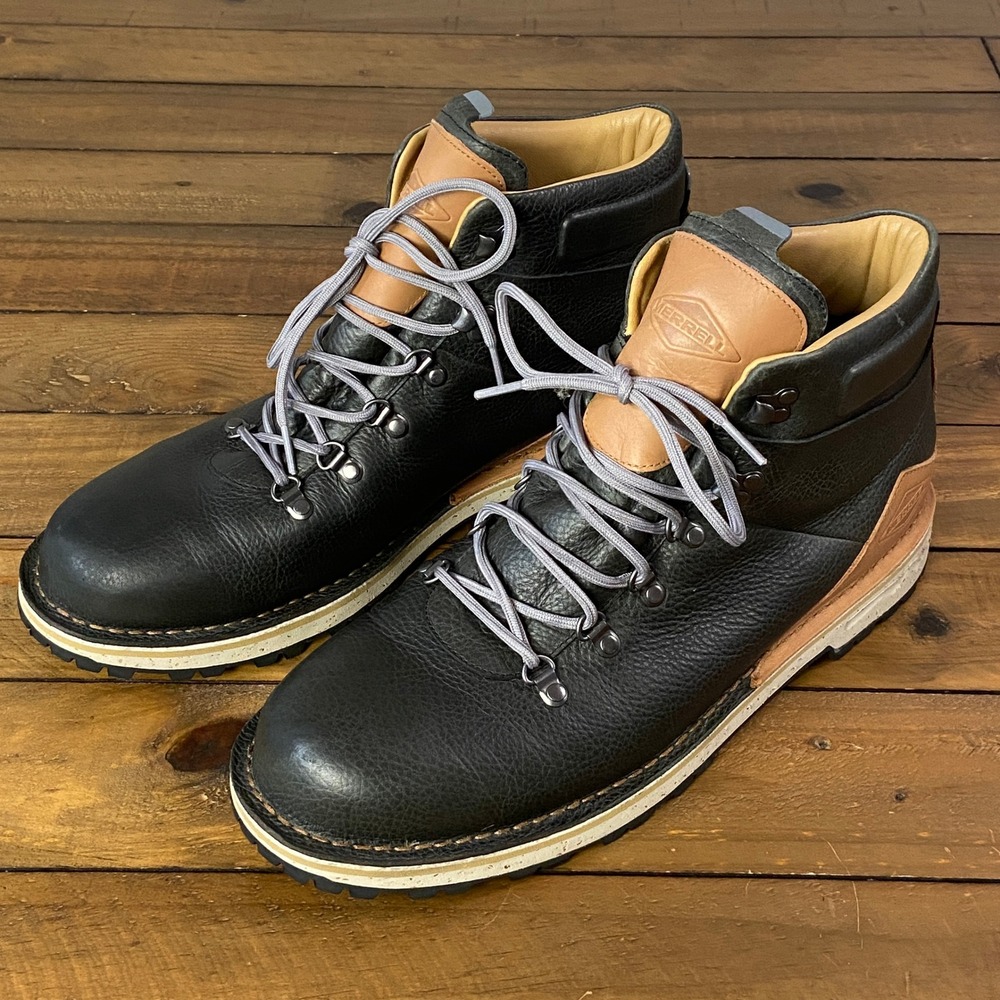 Merrell Waitsfield Waterproof Leather Hiking Boots Mens 13 Green Black J95063